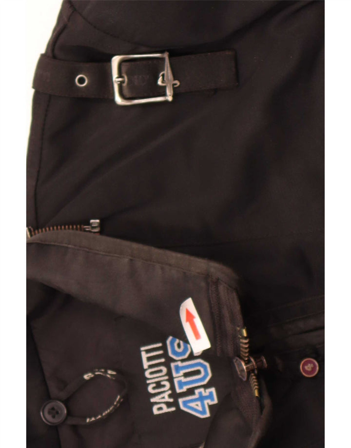 Cesare Paciotti 4US Herre Utility Jacket UK 40 Large Black Polyamide