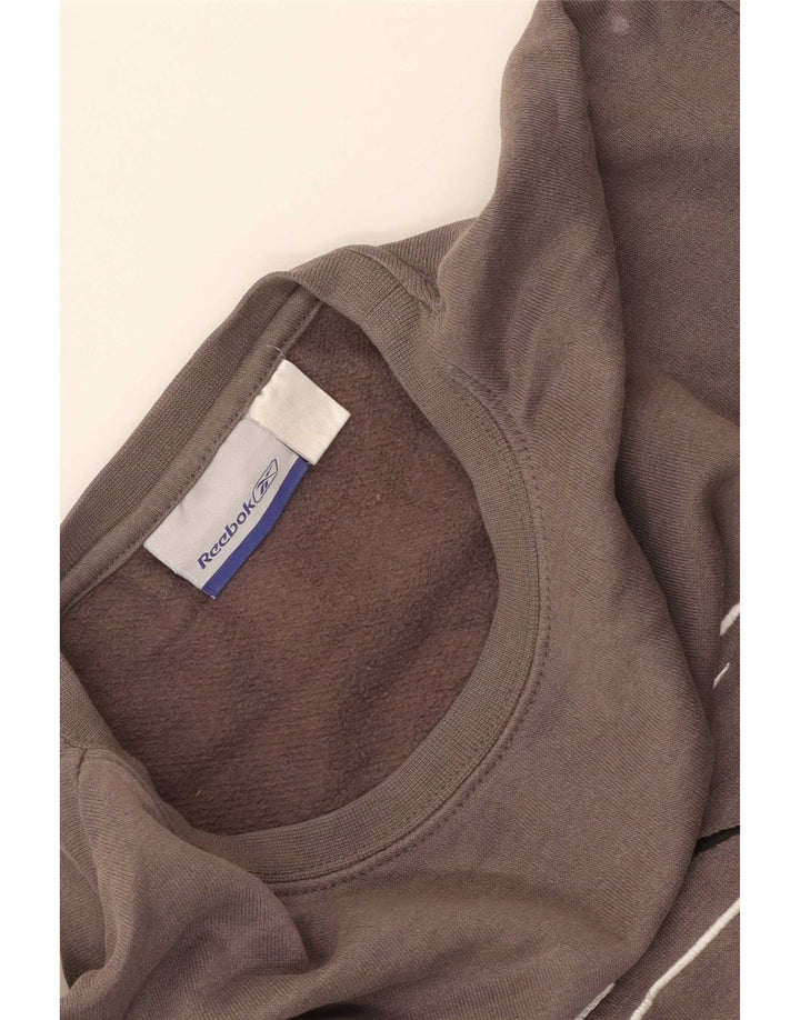 Reebok Herre grafisk sweatshirt Jumper Medium Grå Colourblock