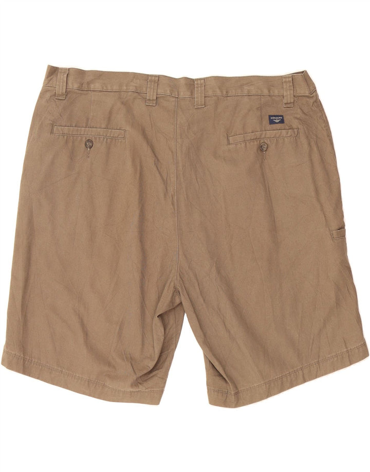 DOCKERS Mens Relaxed Fit Cargo Shorts W42 2XL Khaki Cotton Vintage Dockers and Second-Hand Dockers from Messina Hembry 