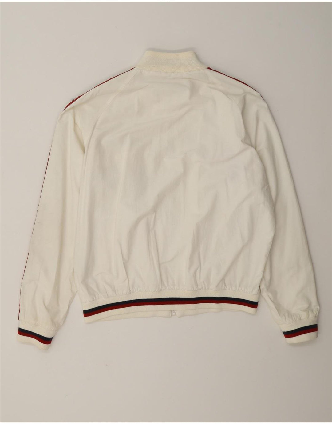 WPM Herre Wildcats Graphic Bomber Jacket UK 40 Large White Colourblock