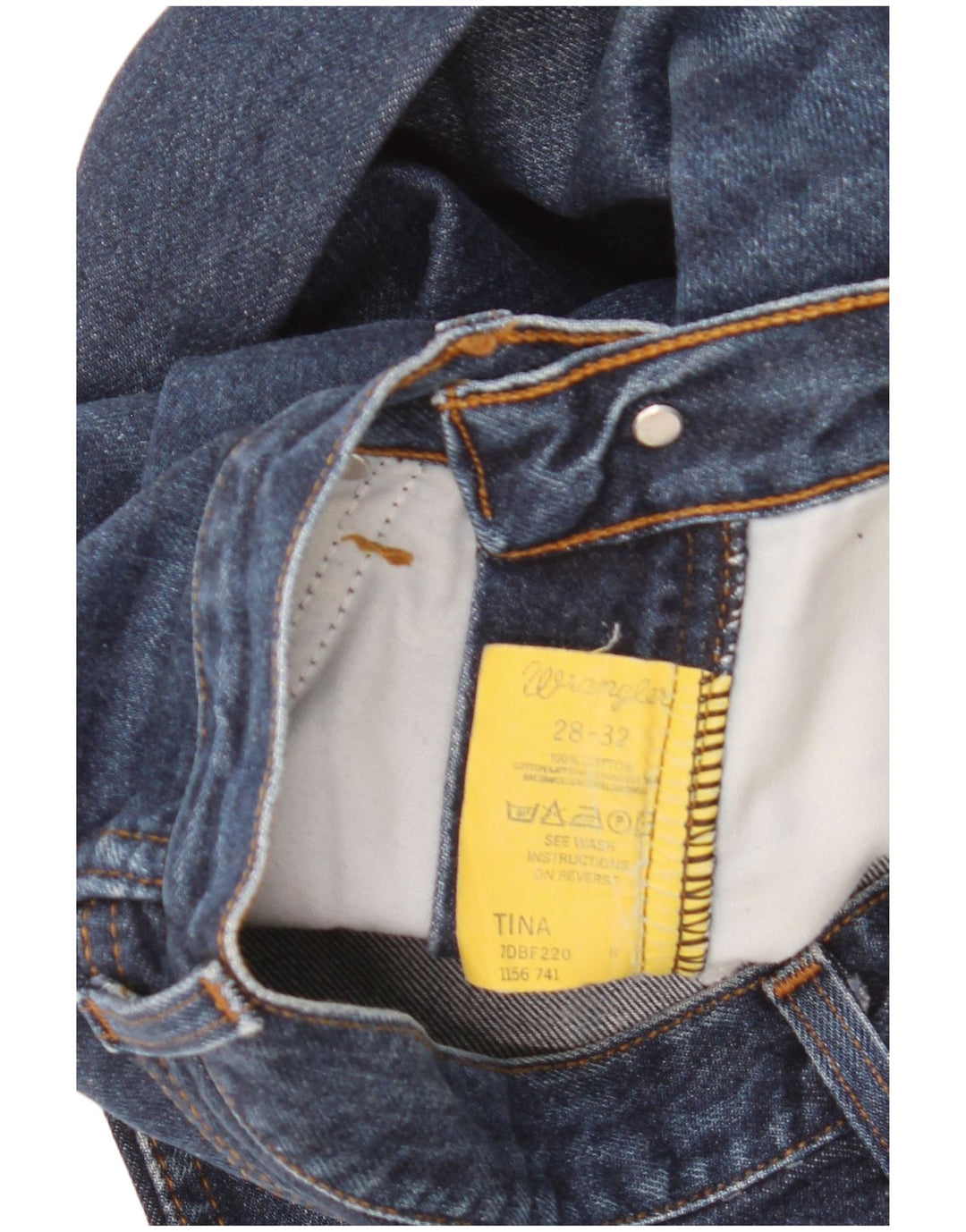 Wrangler Bootcut jeans til mænd W28 L32 Marineblå bomuld