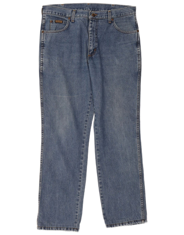 Wrangler Straight Jeans til mænd W36 L34 blå bomuld