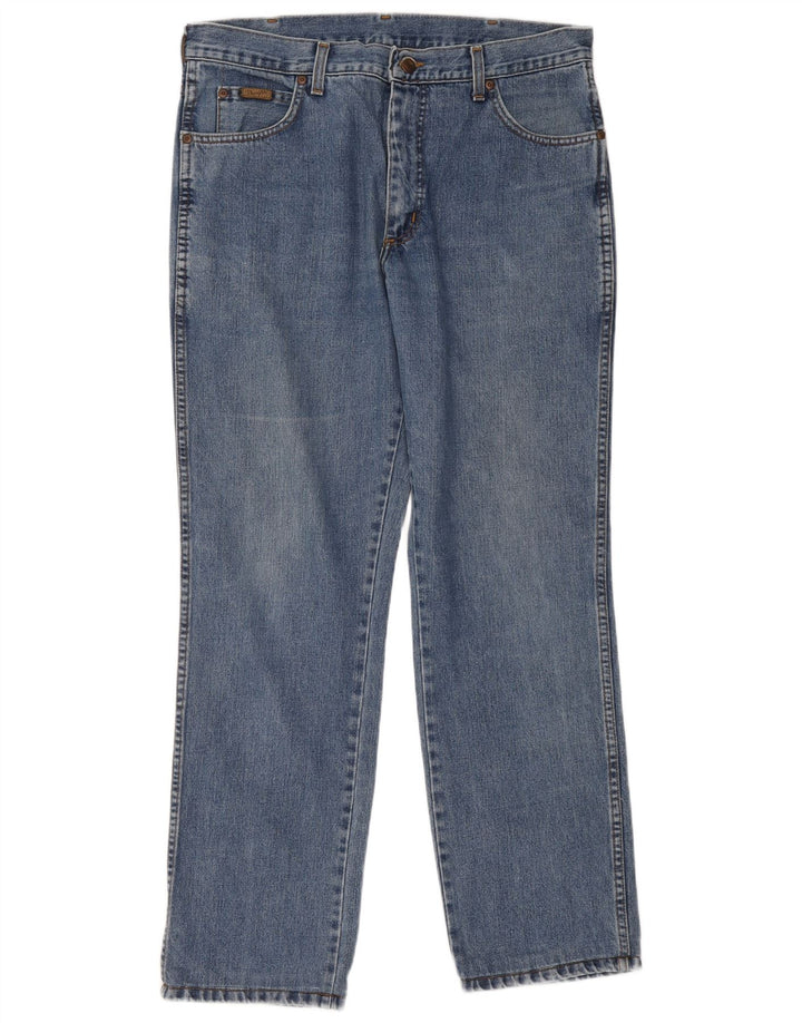 Wrangler Straight Jeans til mænd W36 L34 blå bomuld