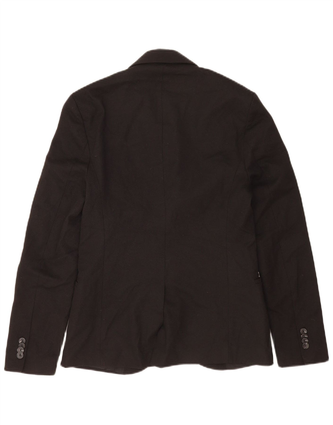 Zara Herre 2 Button Blazer Jacket UK 36 Small Black