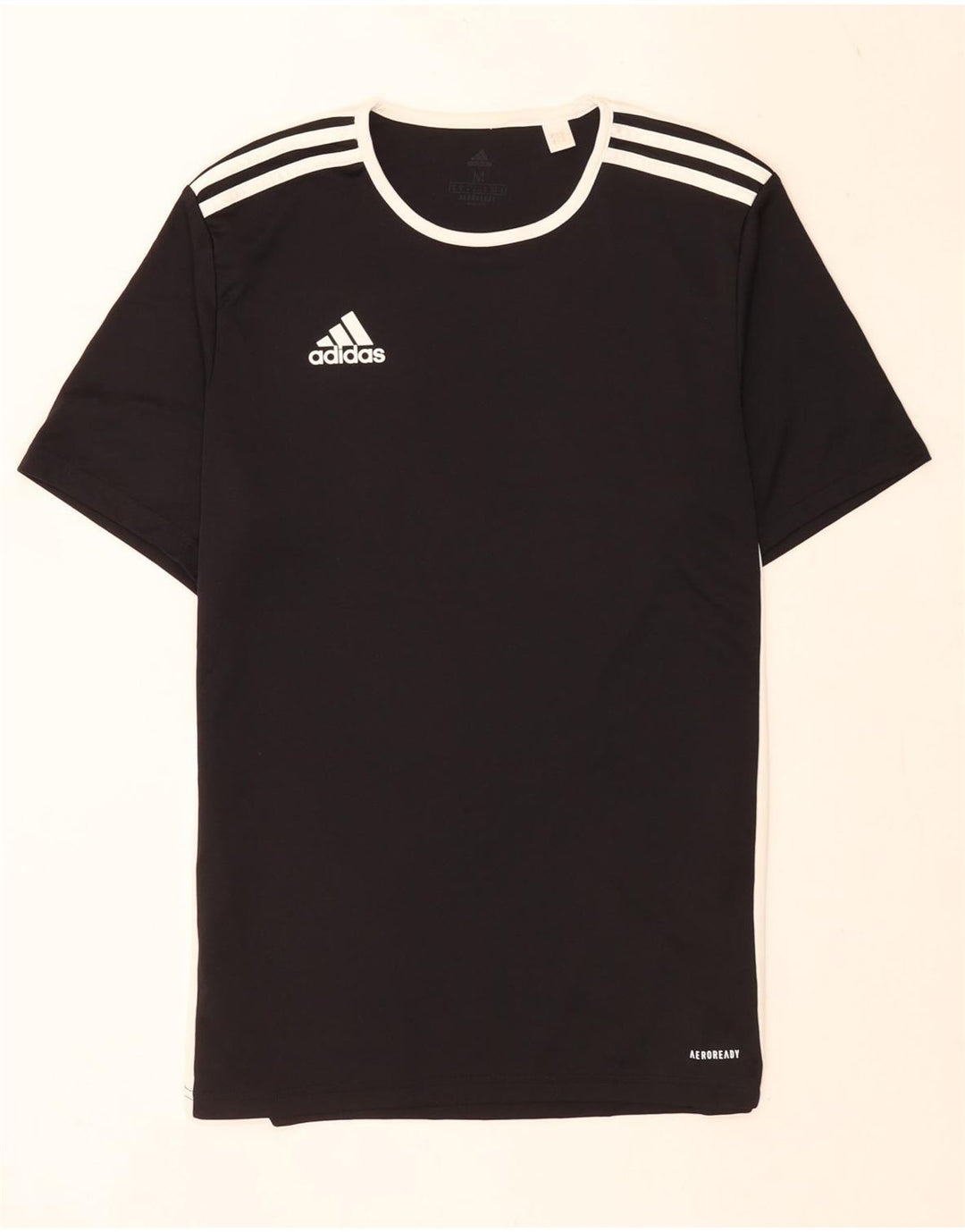 Adidas Herre Aeroready T-Shirt Top Medium Sort Polyester