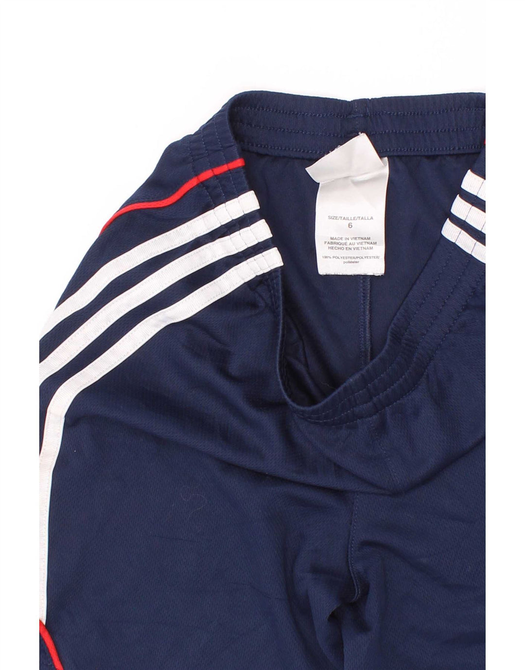 Adidas Boys Sports Shorts 5-6 år Navy Blue Colourblock Polyester