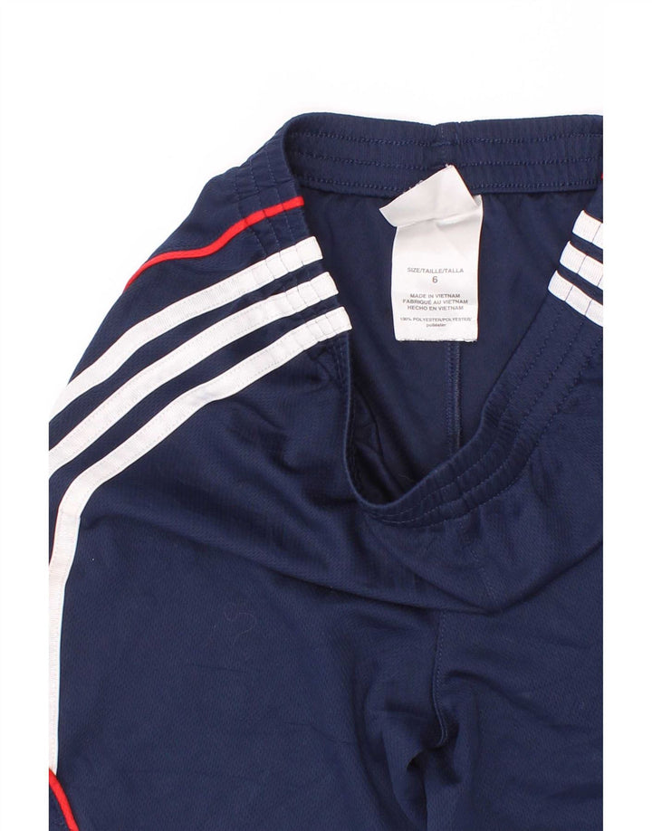 Adidas Boys Sports Shorts 5-6 år Navy Blue Colourblock Polyester
