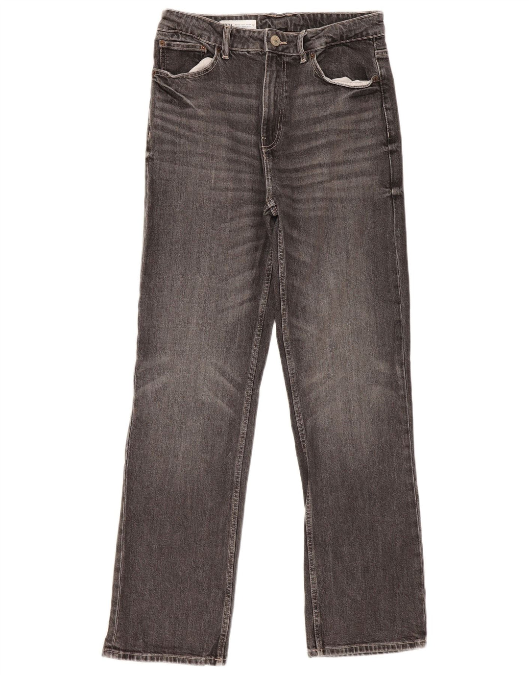 Zara Straight Jeans til mænd EU 40 Medium W30 L32 Grå Bomuld
