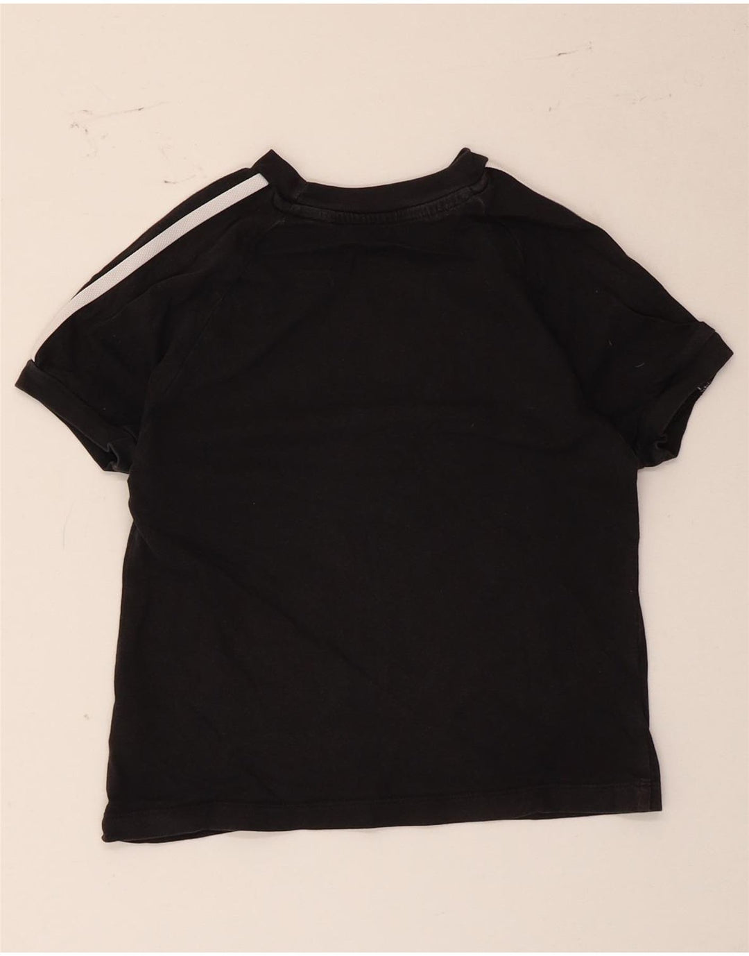 Adidas Boys T-Shirt Top 6-7 år Sort bomuld