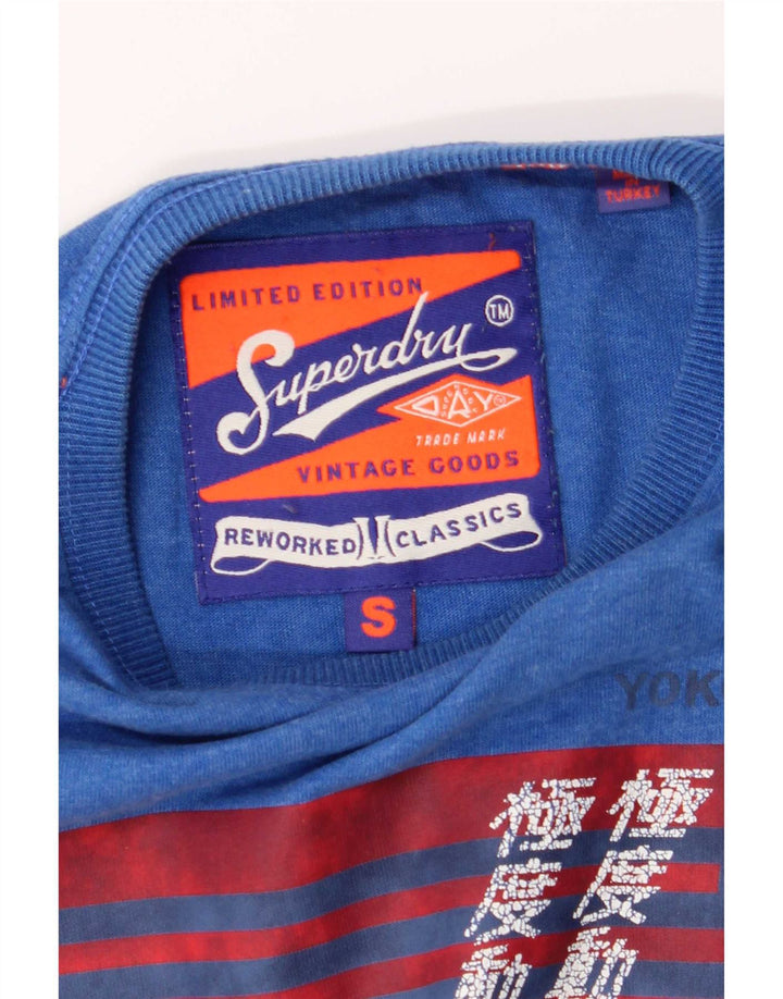 Superdry Grafisk T-shirt top til mænd, lille blå