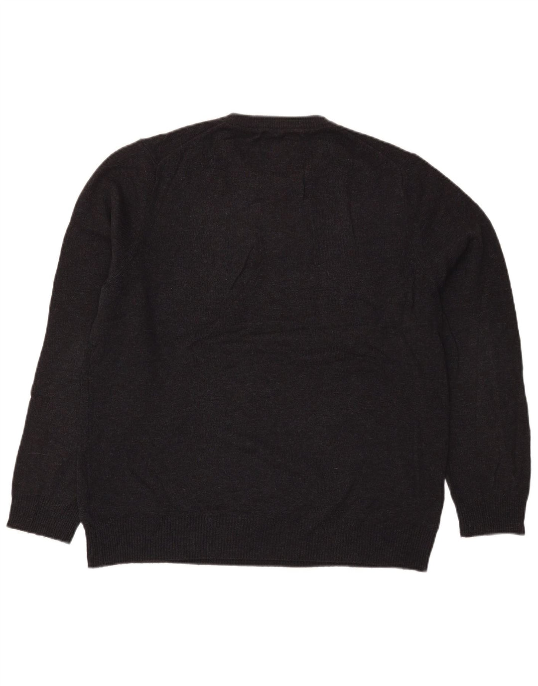 Marks & Spencer Herre sweater med rund hals, stor sort uld
