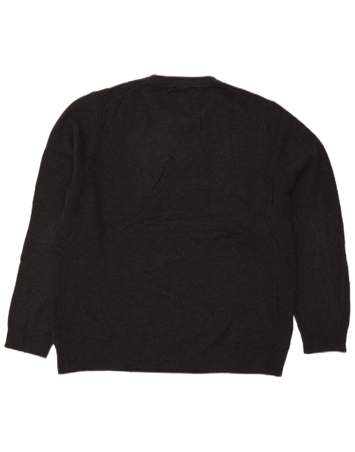 Marks & Spencer Herre sweater med rund hals, stor sort uld