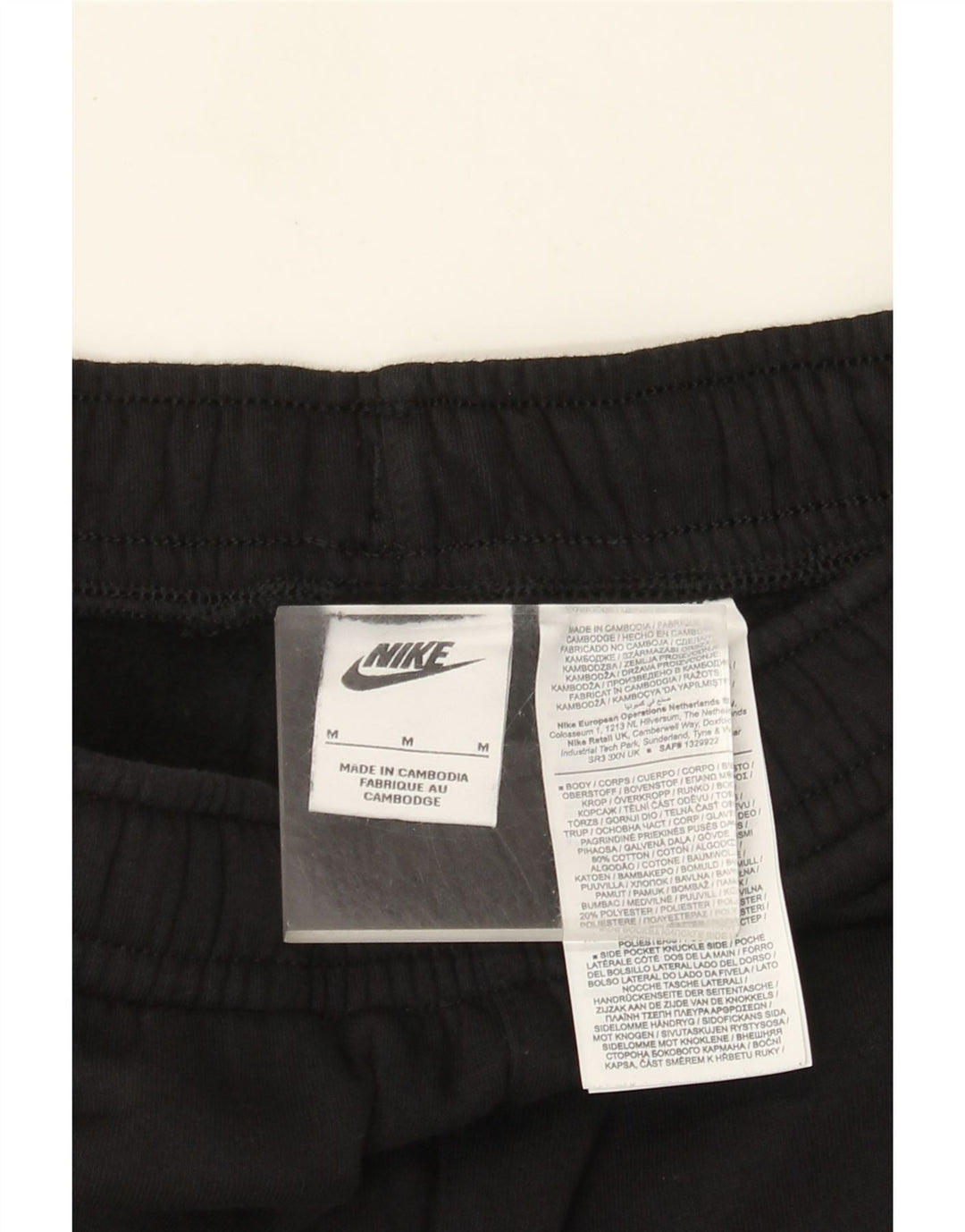 Nike Herre grafisk træningsdragt Bukser Joggers Medium Sort Colourblock