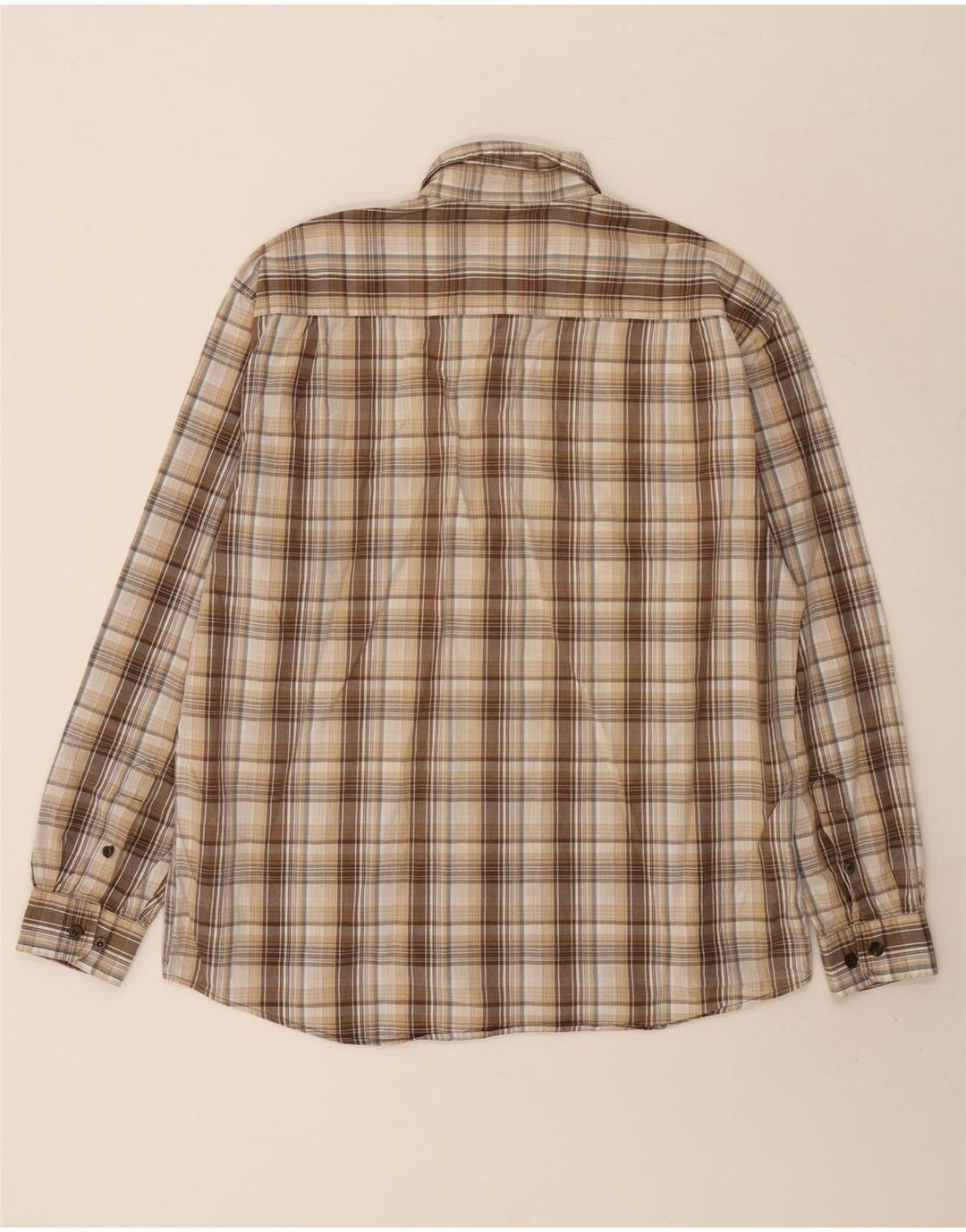 Wrangler herreskjorte stor beige ternet bomuld