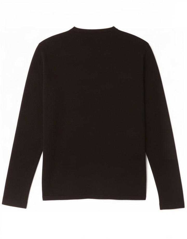Zara Herre Top Langærmet Medium Sort Viscose