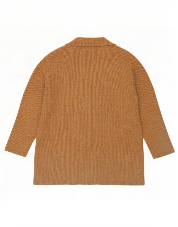 Marks & Spencer Dame Oversized Longline Cardigan Sweater UK 18 XL Beige