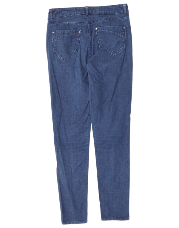 Karen Millen Dame Skinny Jeans UK 10 Small W28 L28 Marineblå Bomuld