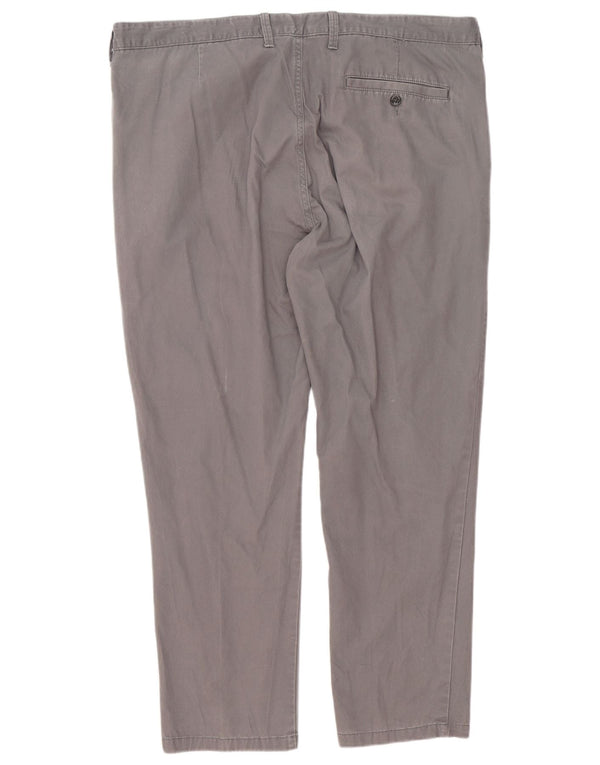 Marks & Spencer Herre Tapered Chino Bukser W40 L29 Grå Bomuld