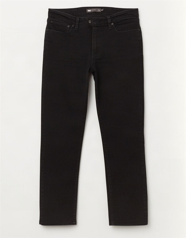 Levi's Dame Demi Curve Mid Rise Straight Jeans US 14 XL W32 L28 Sort