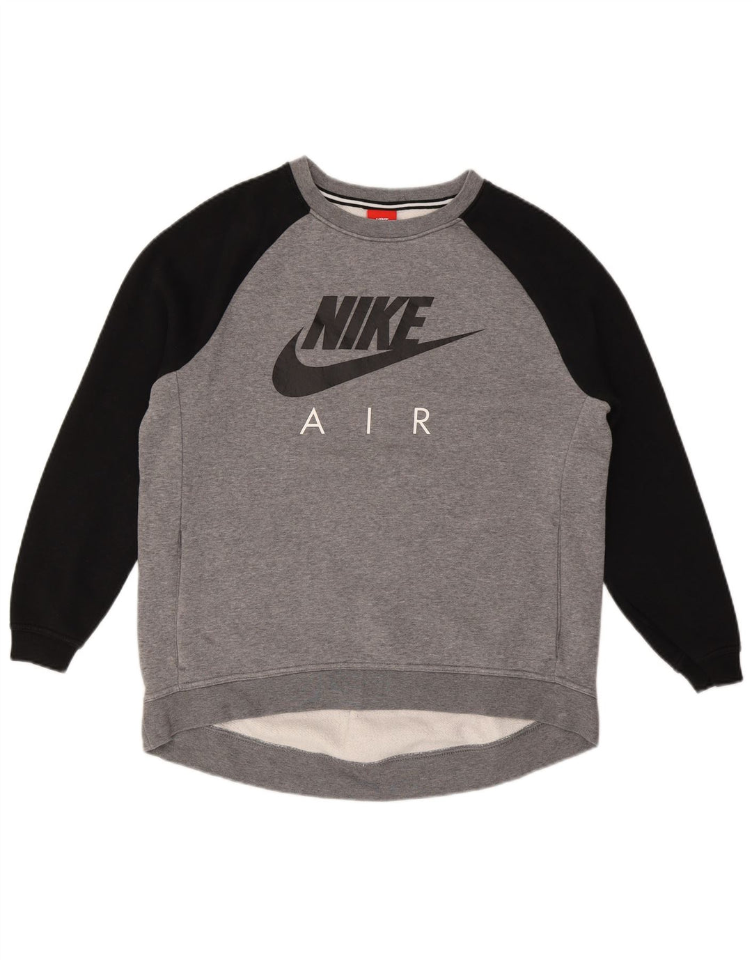 Nike grafisk sweatshirt til mænd, stor grå farveblok