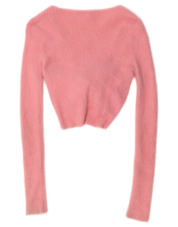 Urban Outfitters Womens Crop Top UK 6 XS Pink Polyamid