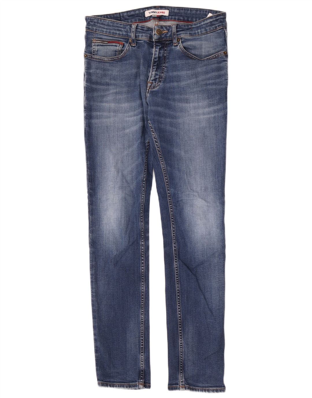 Tommy Hilfiger Herre Slim Jeans W31 L32 Blå Bomuld
