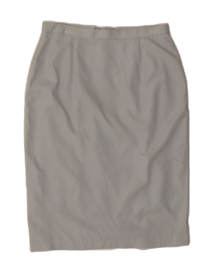 VINTAGE Womens Pencil Skirt W27 Small Grey Vintage Vintage and Second-Hand Vintage from Messina Hembry 