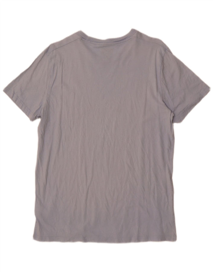 Hollister Herre T-shirt Top Stor Blå Bomuld