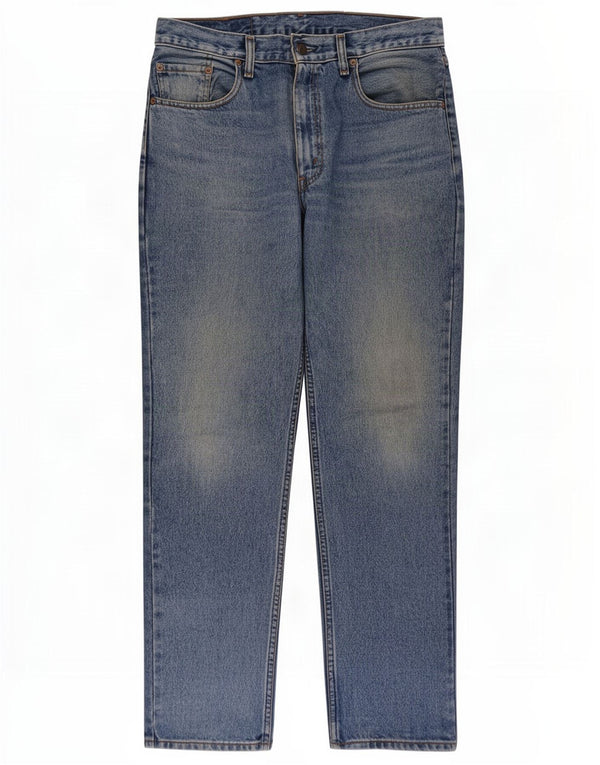 Levi's Herre 504 Straight Jeans W33 L31 Blå Bomuld