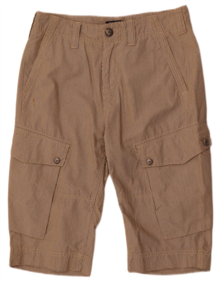 Guess Herre Cargo Bermuda Shorts W29 Små brune nålestribet bomuld