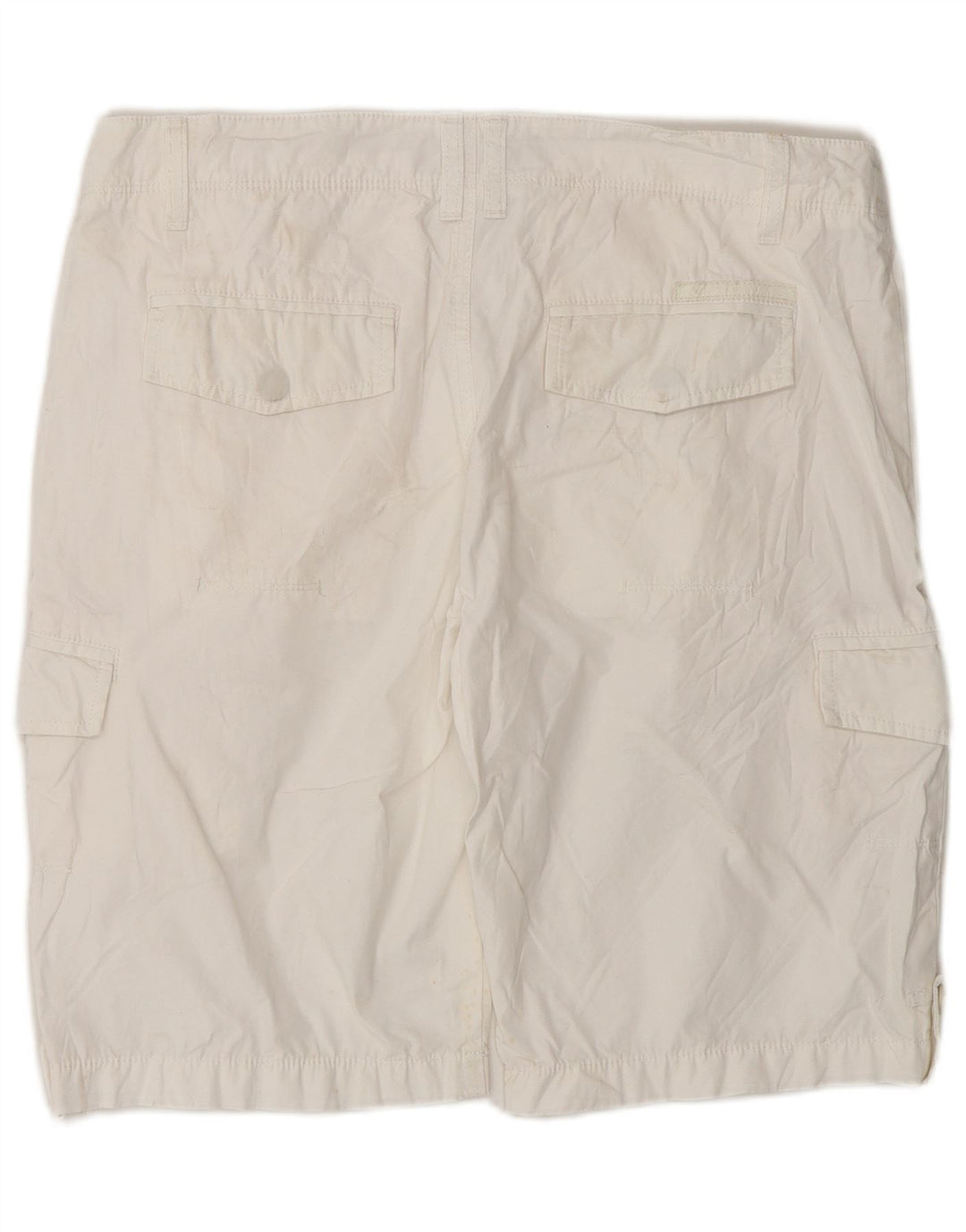 Calvin Klein Herre Cargo Shorts W32 Medium White Bomuld