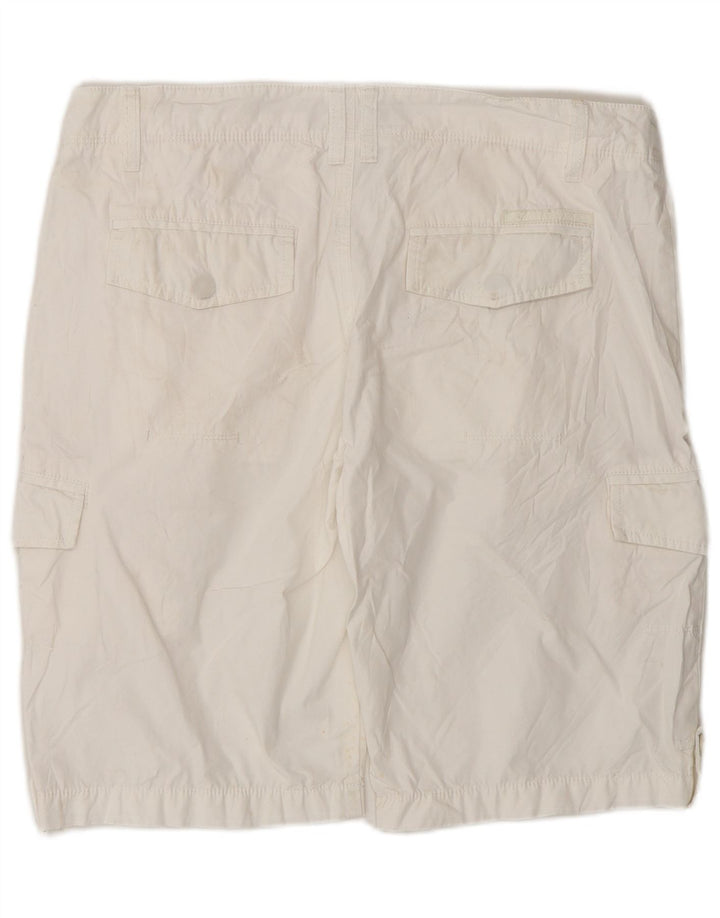 Calvin Klein Herre Cargo Shorts W32 Medium White Bomuld