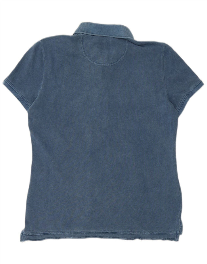 Lacoste Dame Polo Shirt Størrelse 40 Medium Blå Bomuld