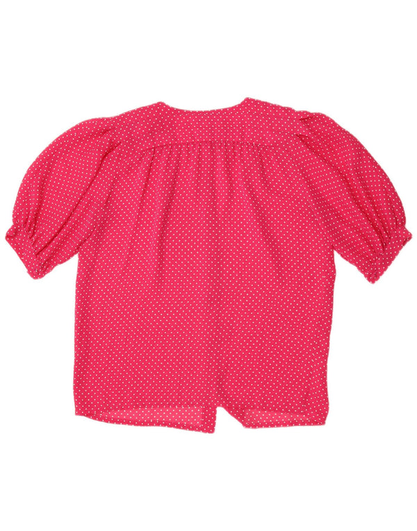 Luisa Spagnoli Dame 1/2-ærmet poloshirt IT 44 Medium Pink Polka Dot