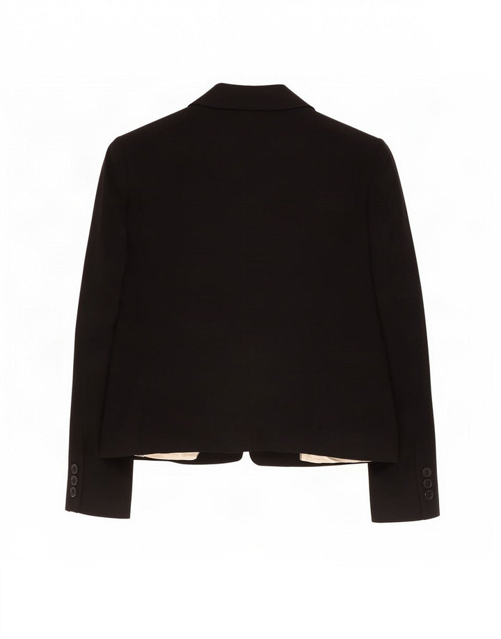 Marks & Spencer Dame 1 Knap Blazer Jakke UK 20 2XL Sort Polyester
