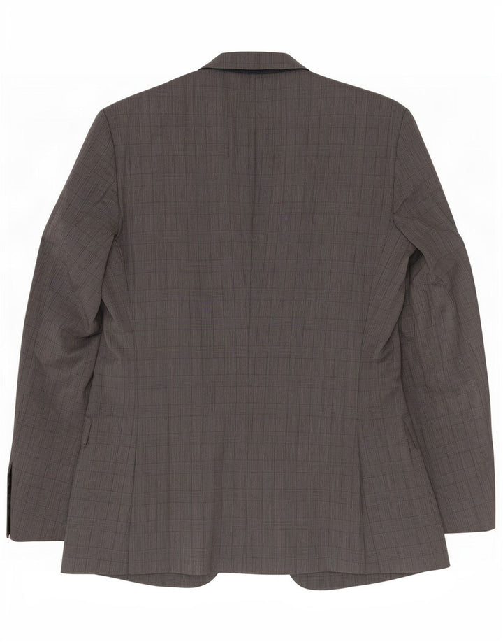 Hugo Boss Herre 2-knaps blazerjakke EU 48 Medium Grey Ternet Virgin Wool