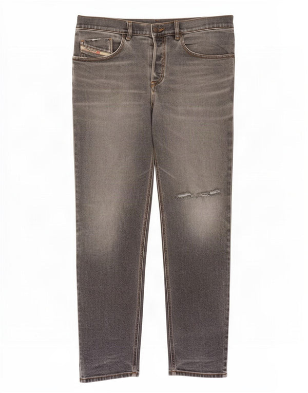 Diesel Mens Distressed Slim Jeans W32 L28 Grey Cotton