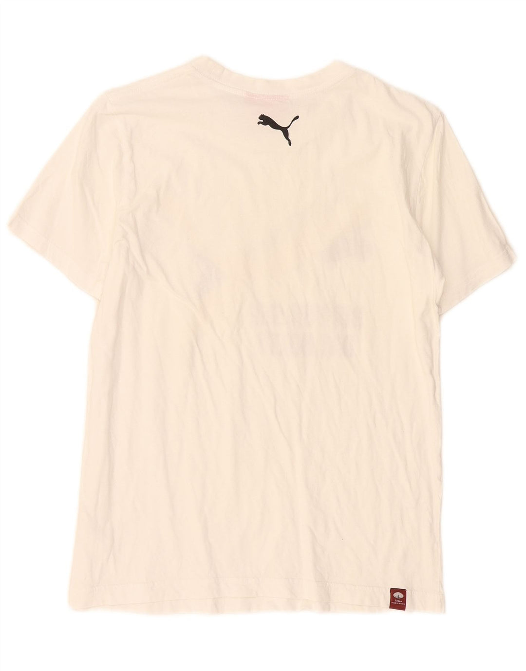 Puma Herre Grafisk T-Shirt Top Lille Hvid