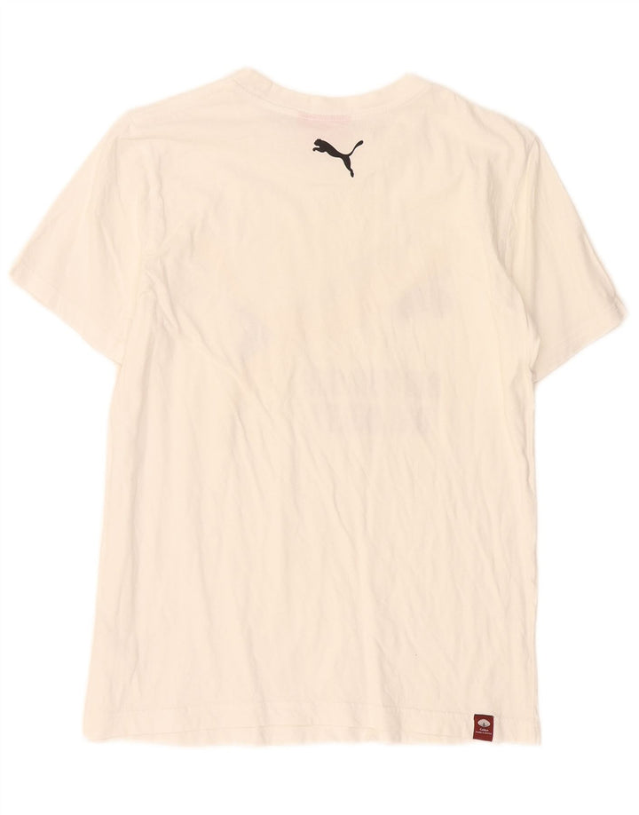 Puma Herre Grafisk T-Shirt Top Lille Hvid