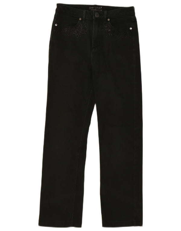 Marks & Spencer Dame Per Una Straight Jeans UK 10 Small W28 L26 Green