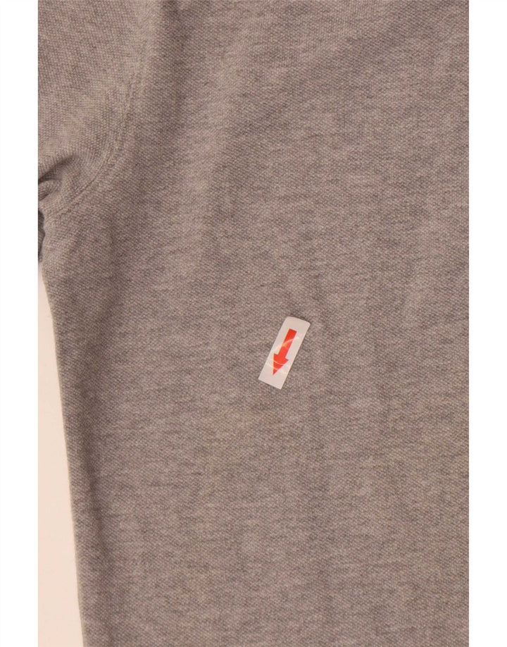 Massimo Dutti Herre Polo Shirt Stor Grå Bomuld