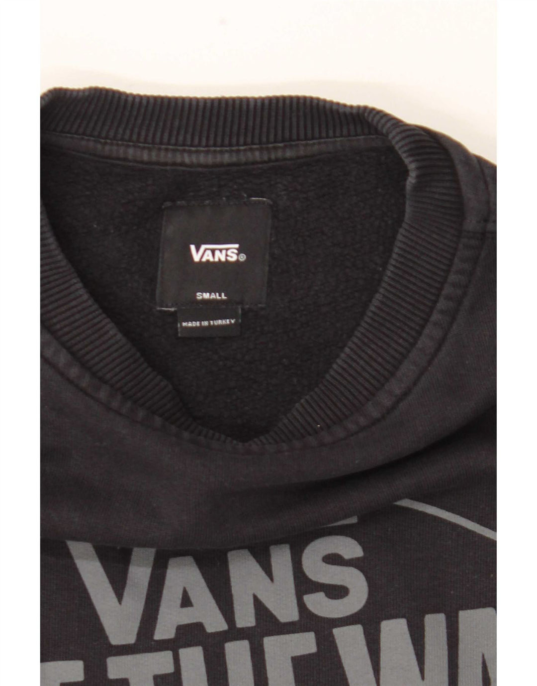 Vans Herre Grafisk Sweatshirt Jumper Lille Sort