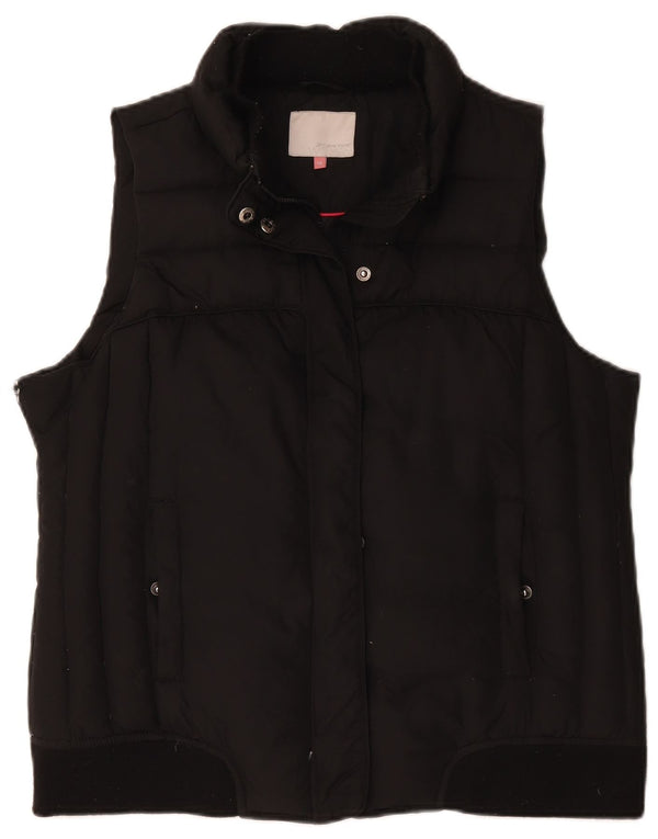 John Lewis Polstret Gilet til kvinder UK 16 Large Black Polyester