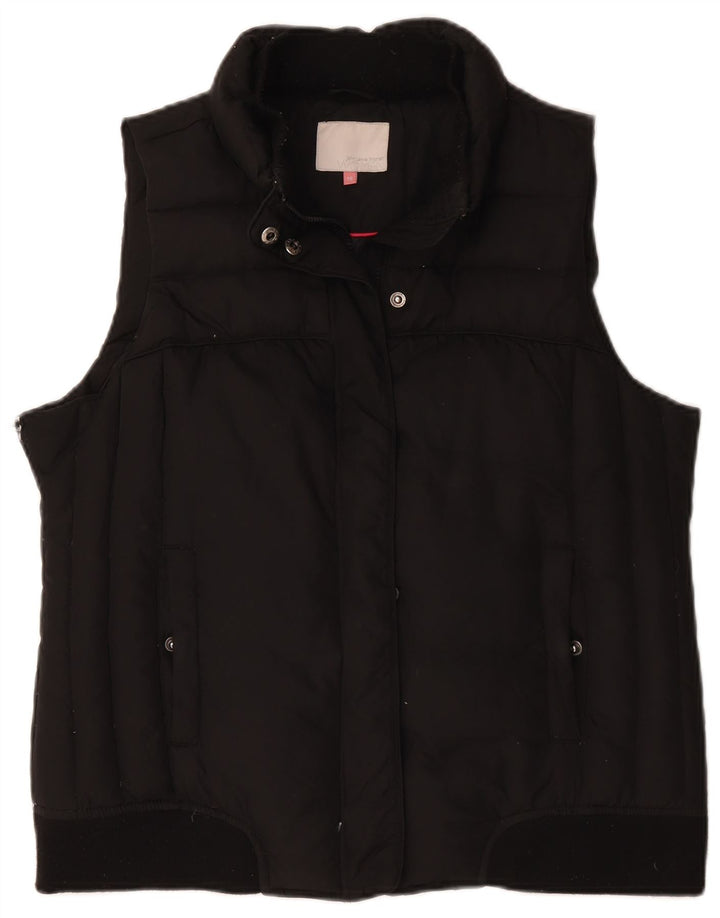 John Lewis Polstret Gilet til kvinder UK 16 Large Black Polyester