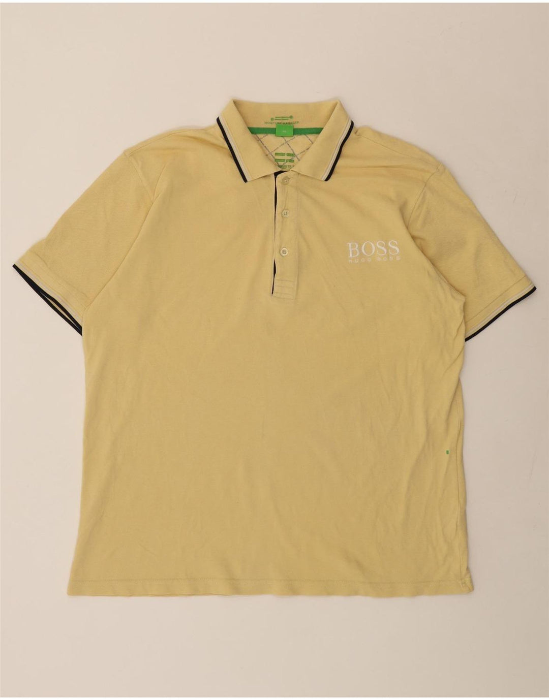 HUGO BOSS Herre poloshirt 2XL Gul