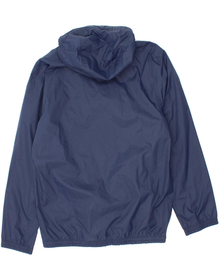 MC KINLEY Boys Hooded Rain Jacket 11-12 Years Navy Blue Polyamide Vintage MC Kinley and Second-Hand MC Kinley from Messina Hembry 