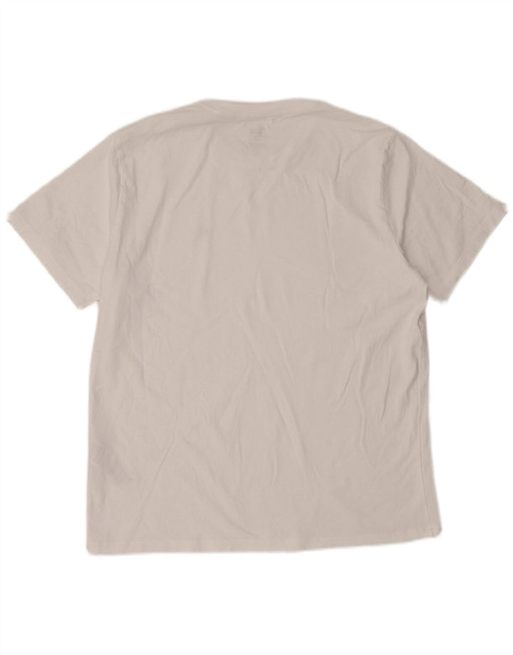 Levi's Herre Standard T-Shirt Top Stor Hvid Bomuld