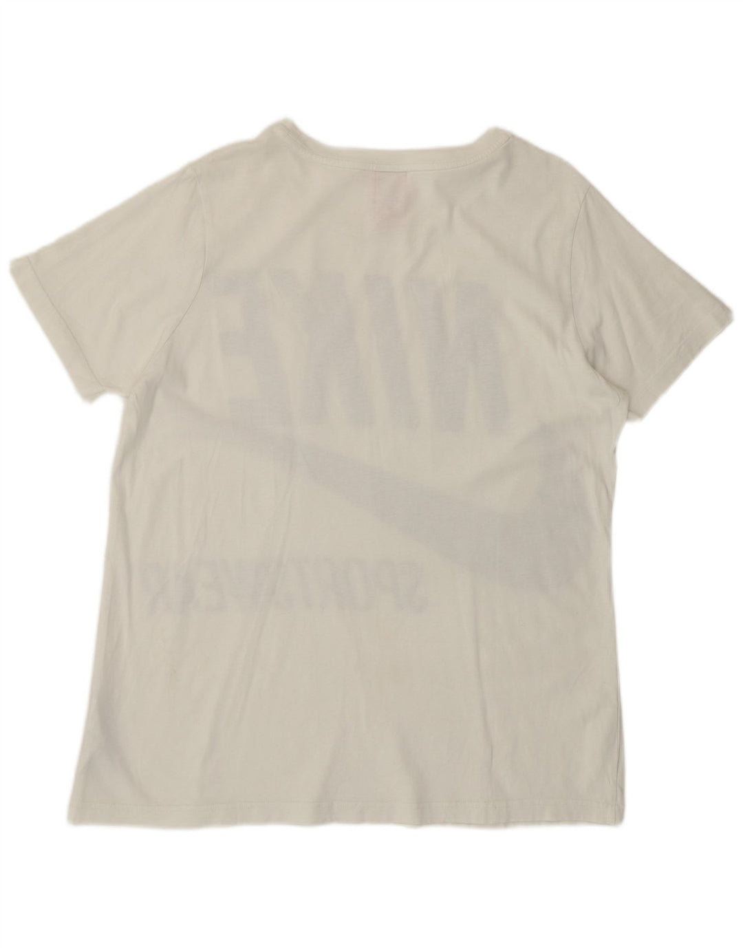 Nike grafisk T-shirt top til kvinder DK 16 Stor off white bomuld
