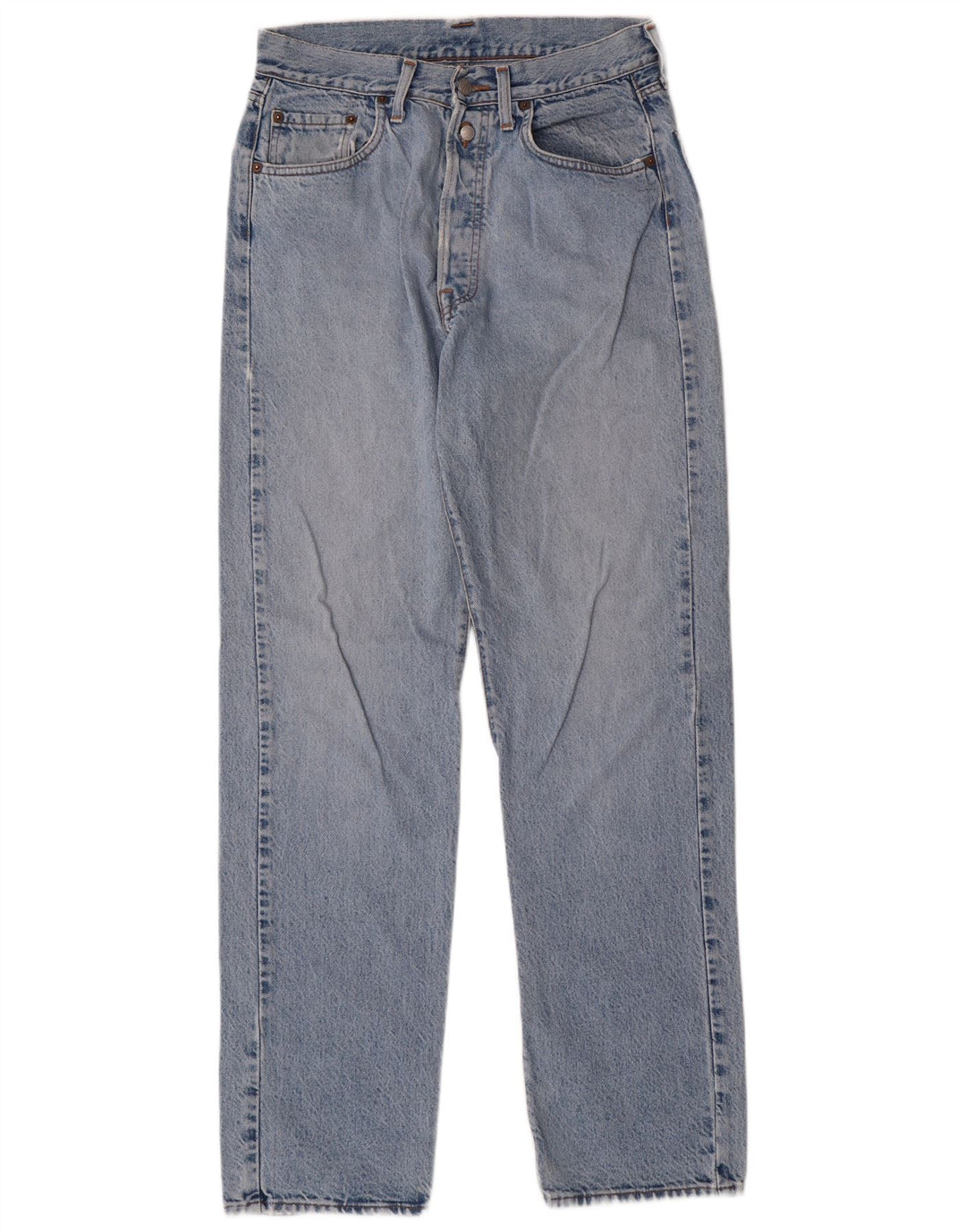 REPLAY Mens Straight Jeans W32 L32 Blue Cotton