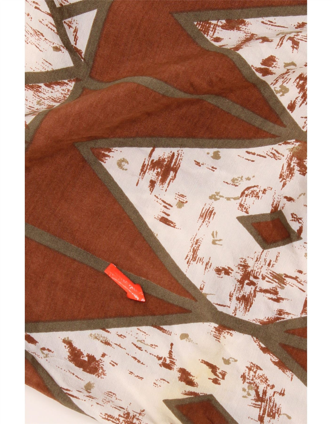 Vintage herreskjorte medium brun geometrisk